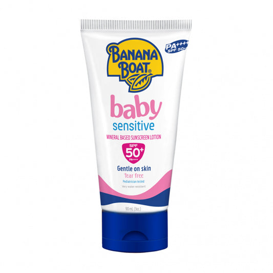 Banana Boat - Baby Sensitive Mineral Based Sunscreen Lotion SPF 50+ PA++++ - 90ml