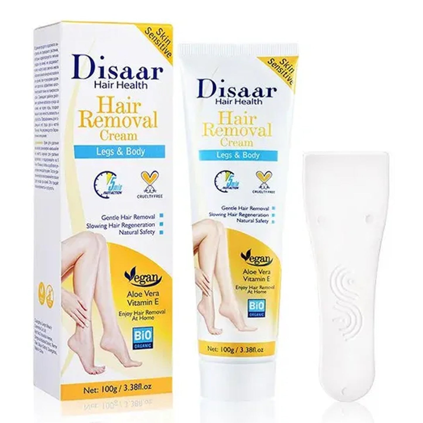 Disaar - Hair Removal Cream With Aloe Vera & Vitamin E - 100g