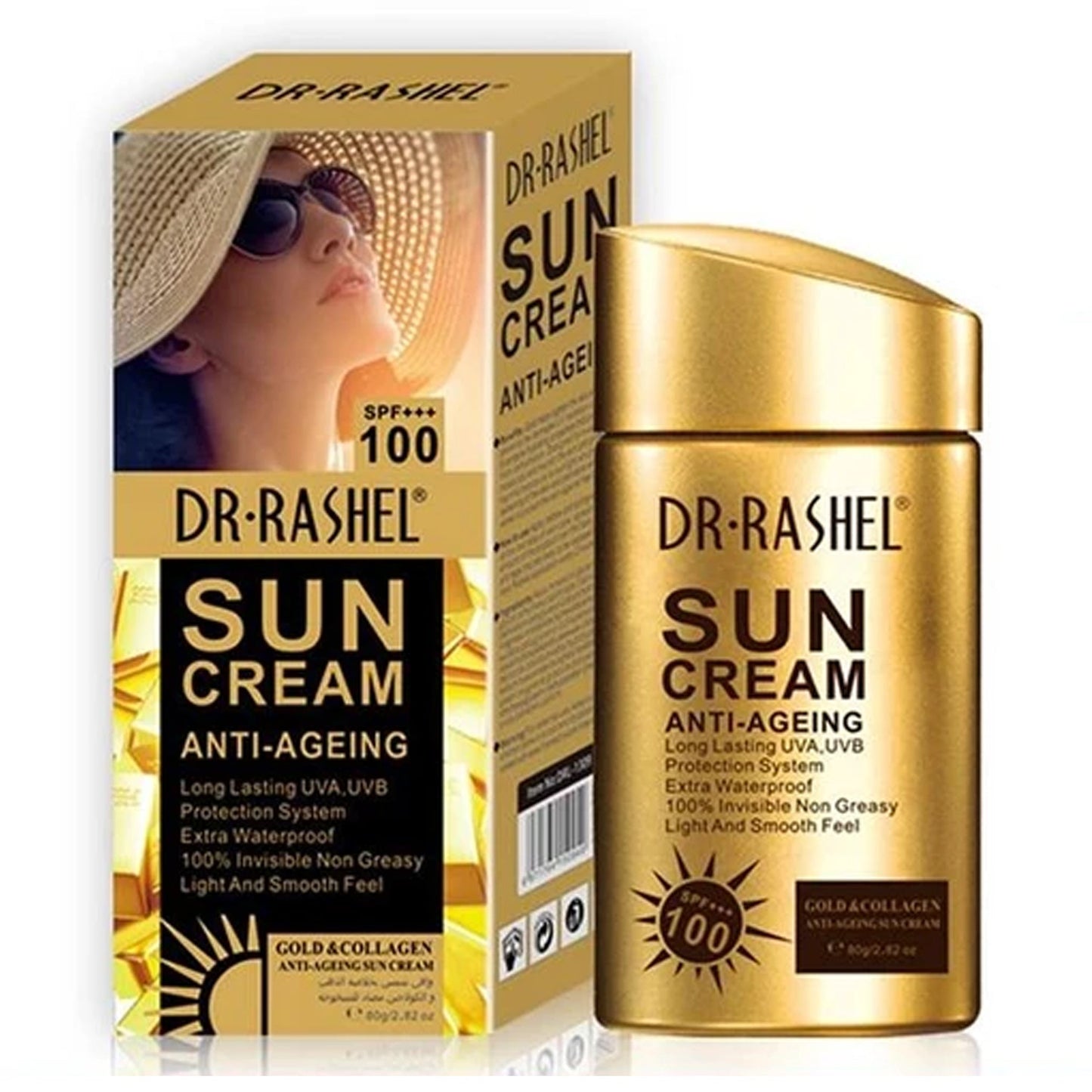 Dr. Rashel - Gold & Collagen Anti-Aging Sun Cream SPF+++ 100 - 80g