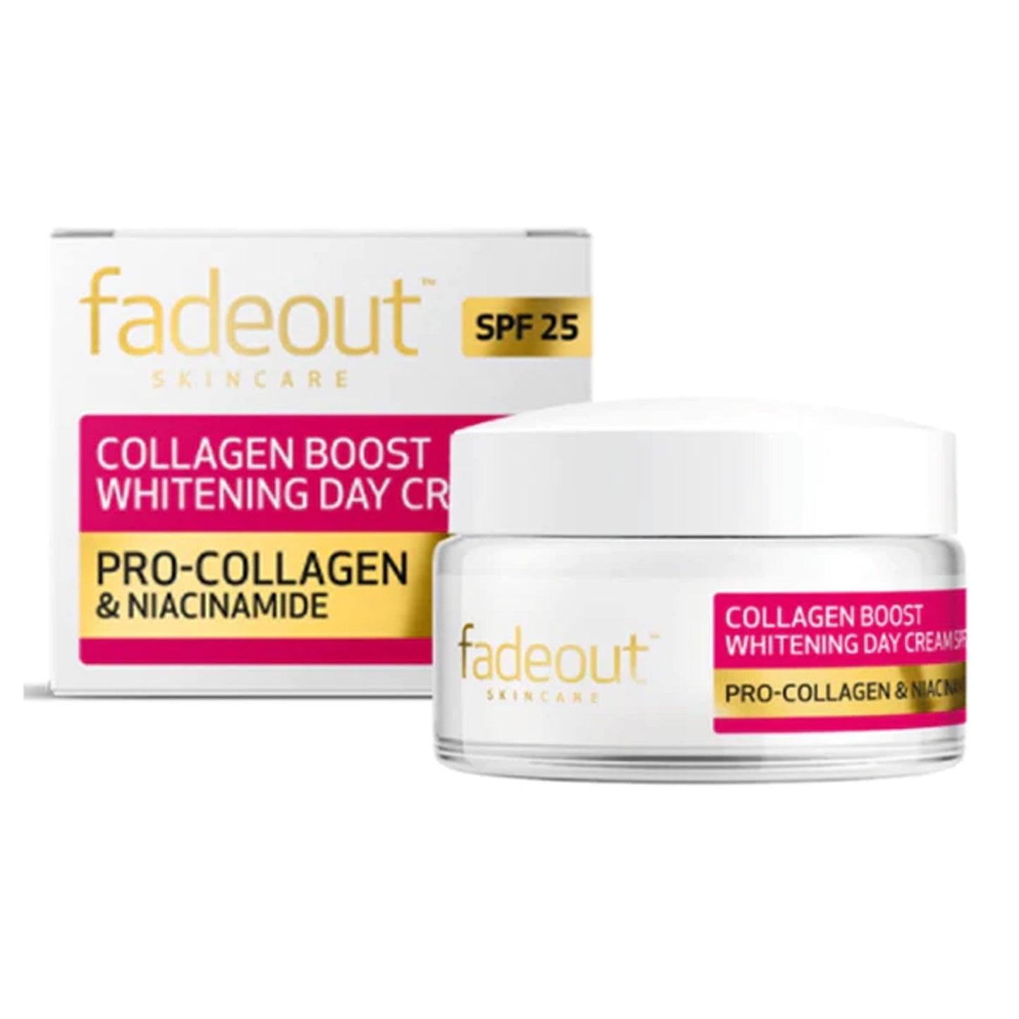 Fadeout - Collagen Boost Whitening Day Cream With Pro-Collagen & Niacinamide SPF 25 - 50ml