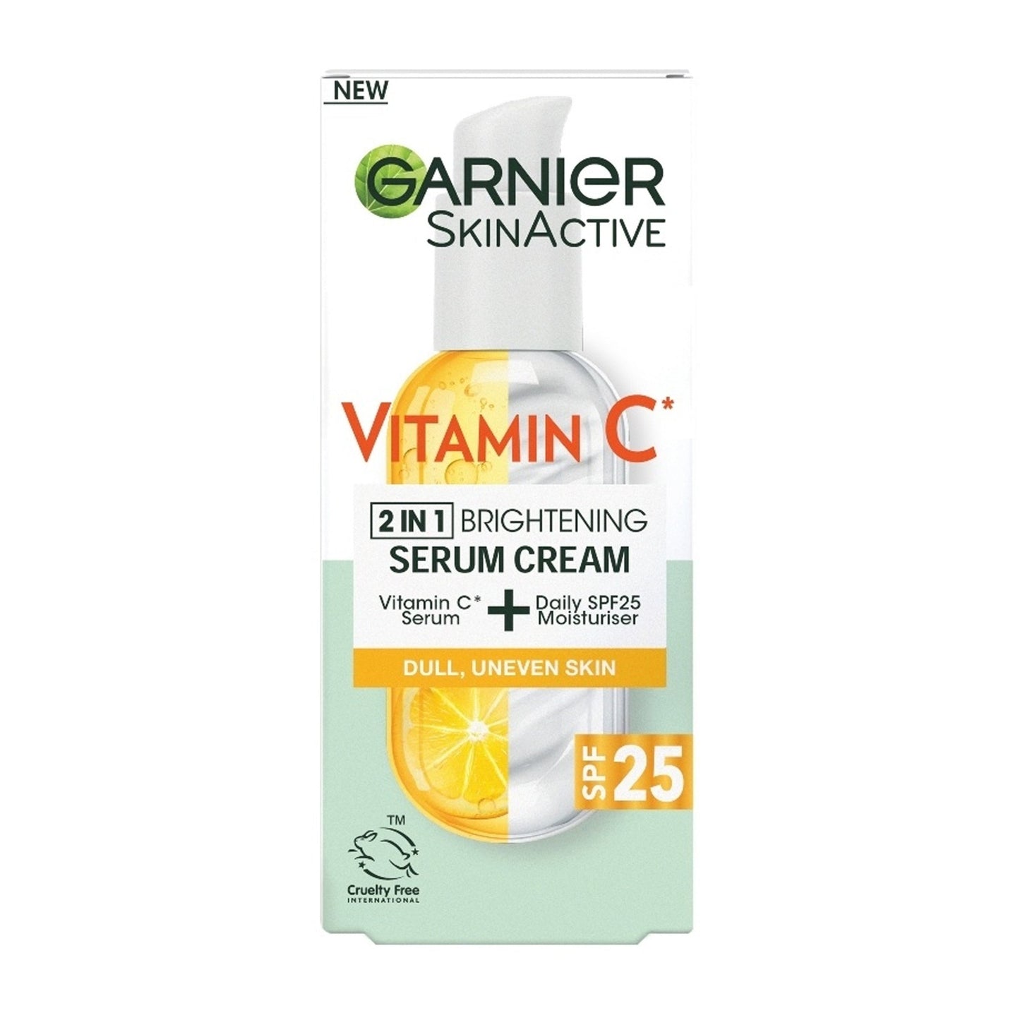 Garnier - Skinactive Vitamin C 2 In 1 Brightening Serum Cream SPF 25 - 50ml