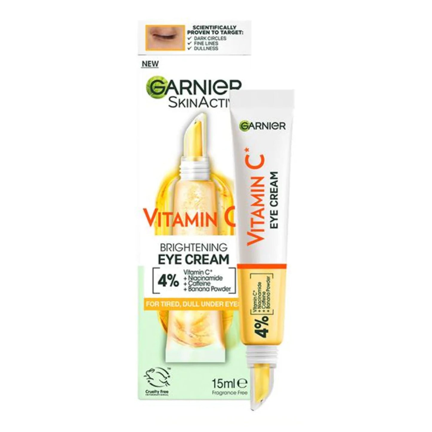 Garnier - Skinactive Brightening Vitamin C Eye Cream - 15ml