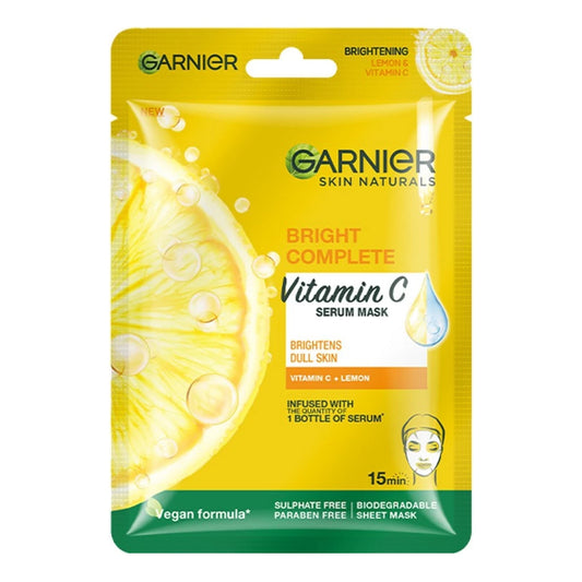 Garnier - Skin Naturals Bright Complete Vitamin C Serum Mask With Vitamin C + Lemon