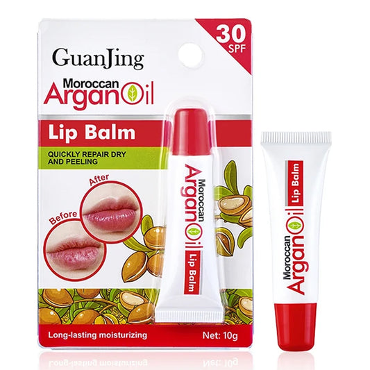 Guanjing - Moroccan Argan Oil Lip Balm SPF 30 With Vitamin E & Argan Oil - 10g