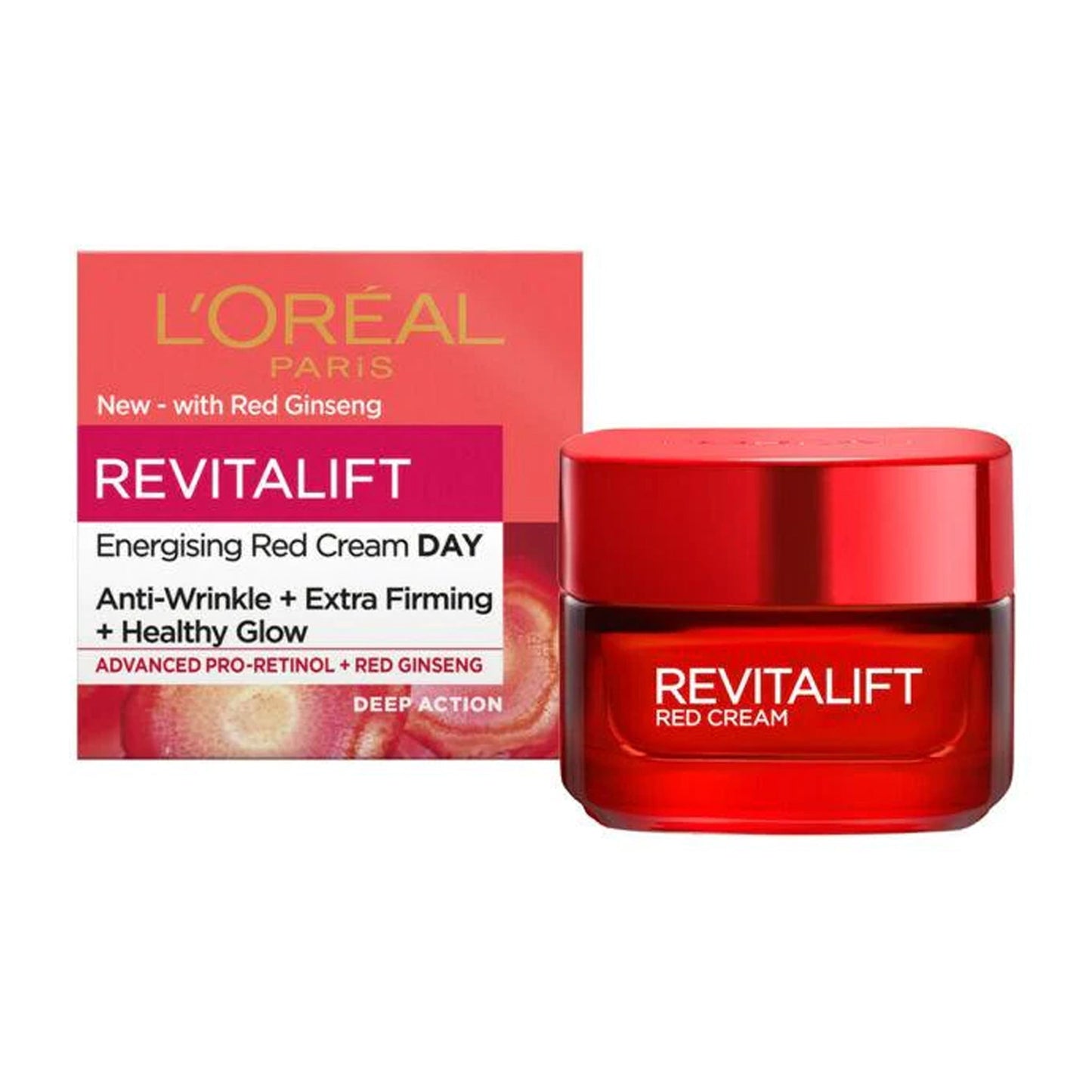 L'Oreal Paris - Revitalift Energizing Red Day Cream - 50ml