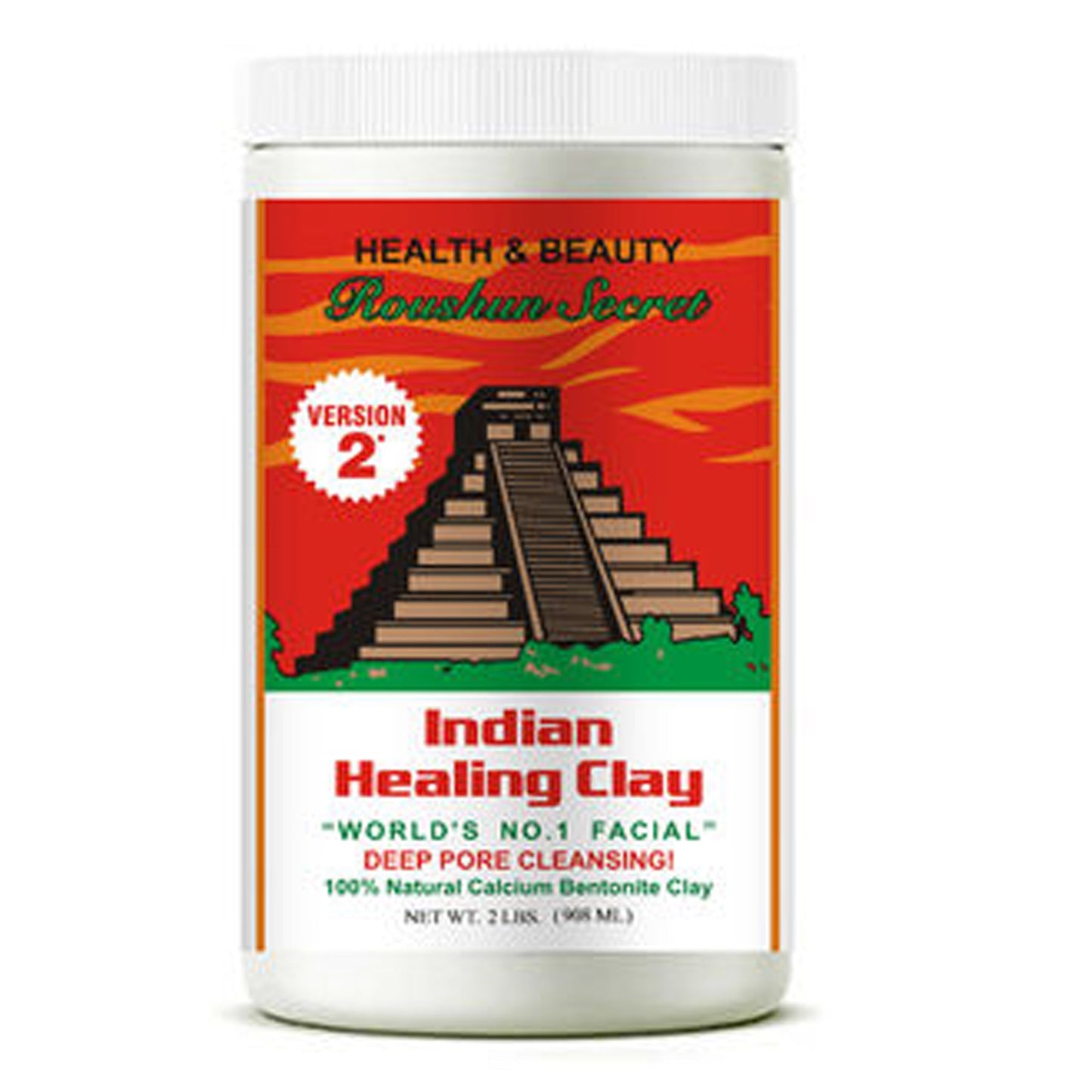 Roushun - Secret Health & Beauty Indian Healing Clay - 908ml