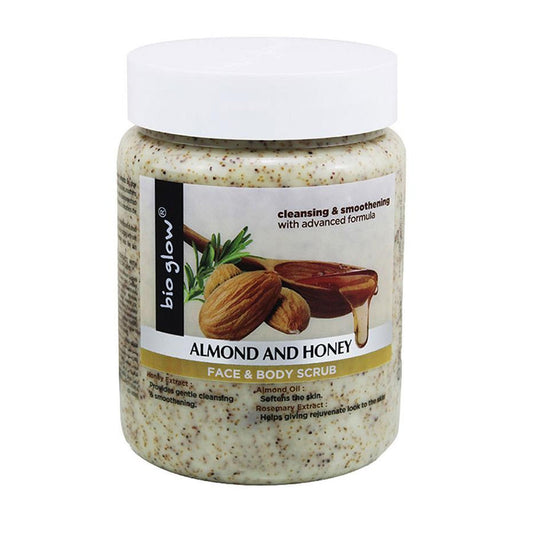 Bio Glow - Almond & Honey Face & Body Scrub - 500ml