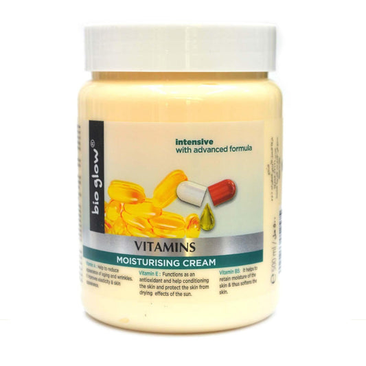 Bio Glow  - Vitamins Moisturizing Cream - 500ml