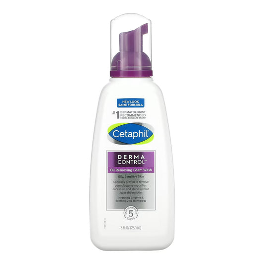 Cetaphil - Derma Control Oil Removing Foam Wash For Oily, Sensitive Skin - 237ml