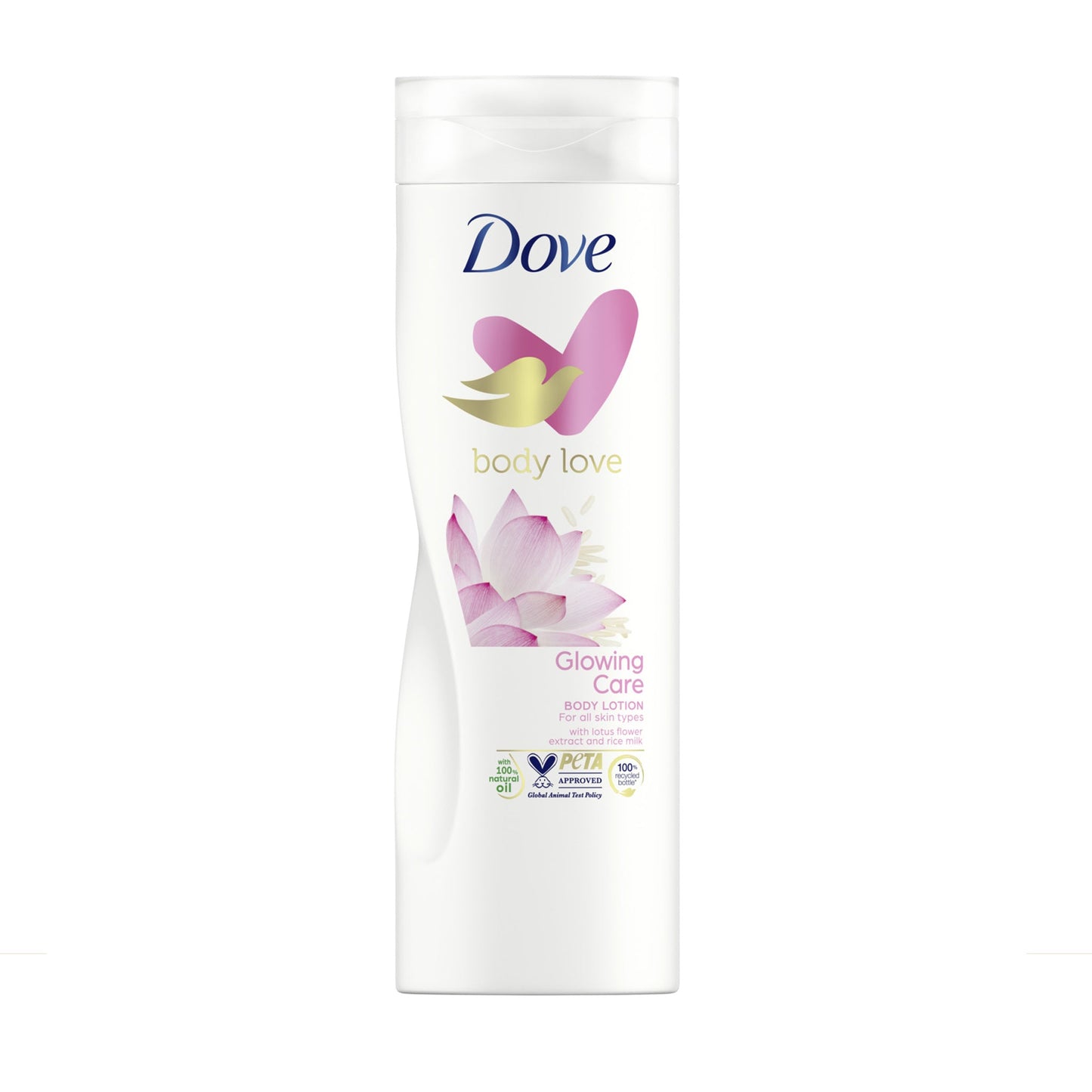 Dove - Body Love Glowing Care Body Lotion With Lotus Flower Extract & Rice Milk - 400ml