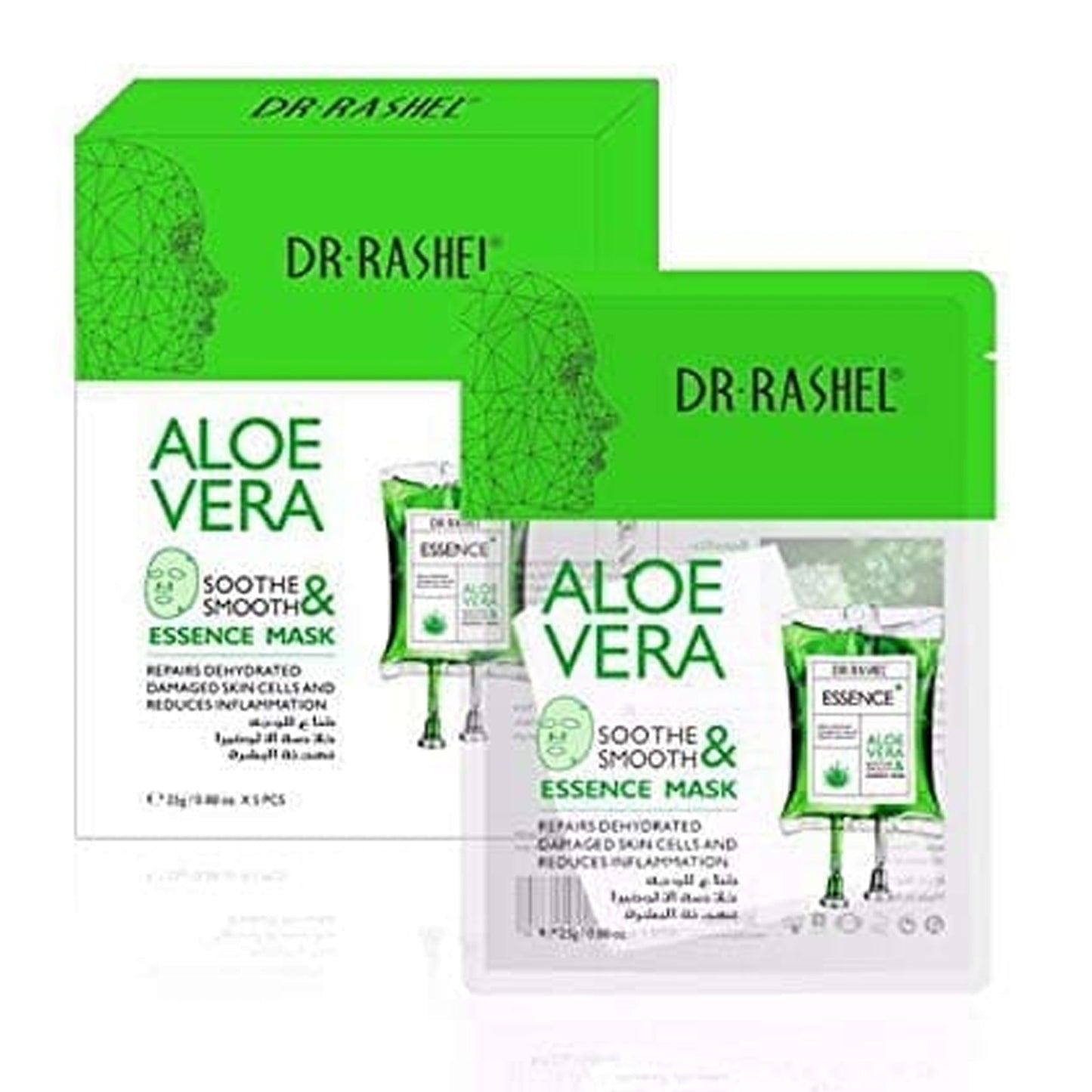 Dr. Rashel - Aloe Vera Soothe & Smooth Essence Mask (5 Sheets)