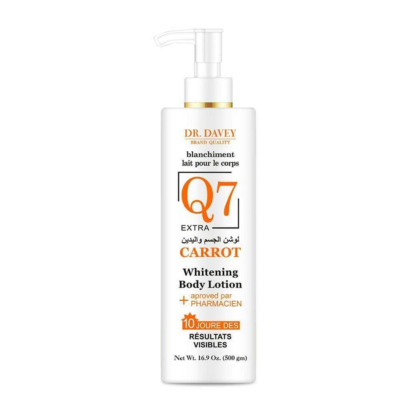 Dr. Davey - Q7 Extra Carrot Whitening Body Lotion - 500g