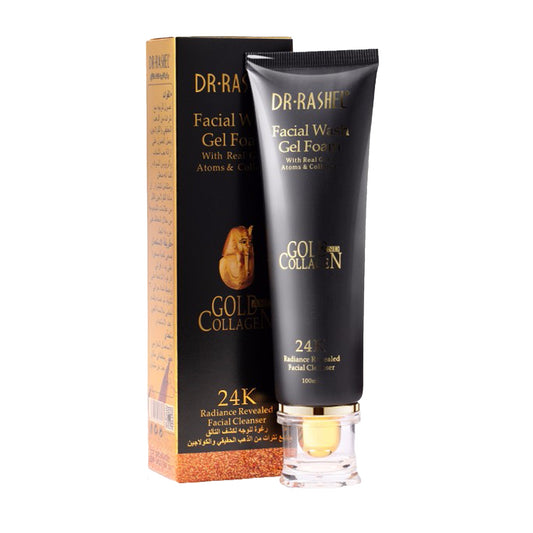 Dr. Rashel - 24K Gold & Collagen Facial Wash Gel Foam With Real Gold Atoms & Collagen - 100ml