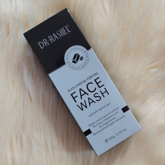 Dr. Rashel - Black Charcoal Purifying Face Wash - 100g