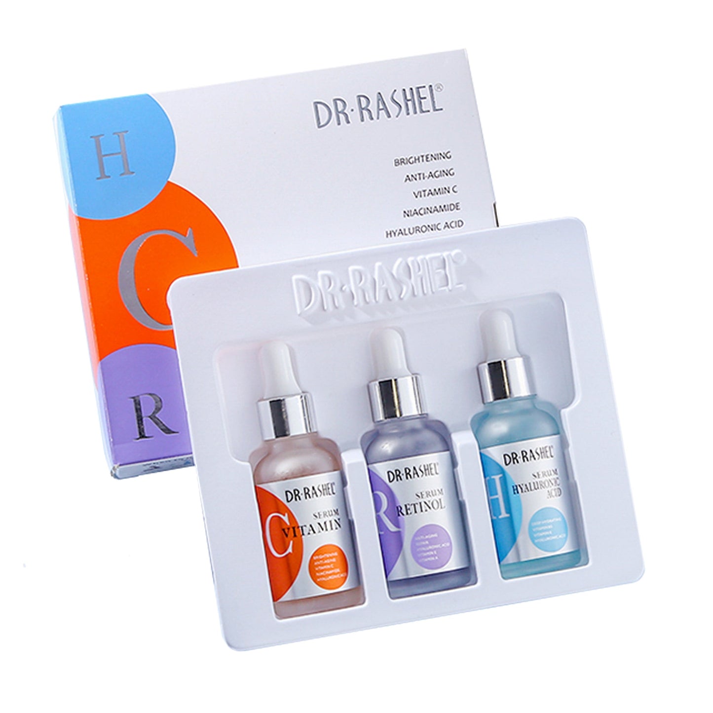 Dr. Rashel - 3 In 1 Complete Facial Serum Set - 90ml