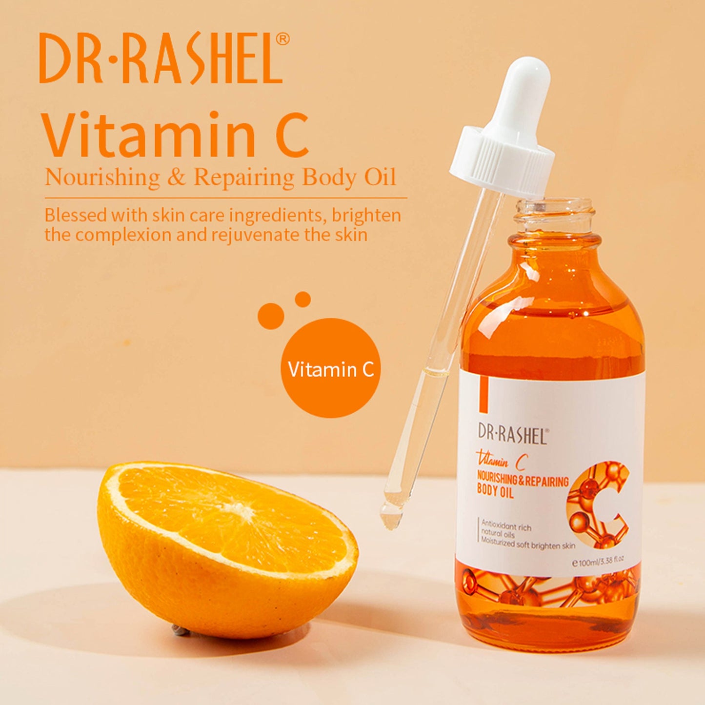 Dr. Rashel - Vitamin C Nourishing & Repairing Body Oil - 100ml