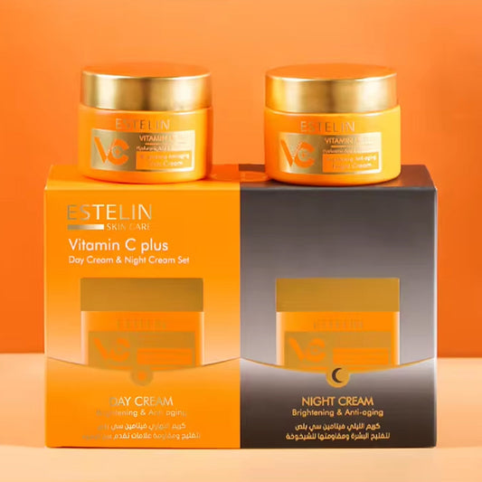 Estelin - Vitamin C Plus Brightening & Anti-Aging Day Cream & Night Cream Set - 100g