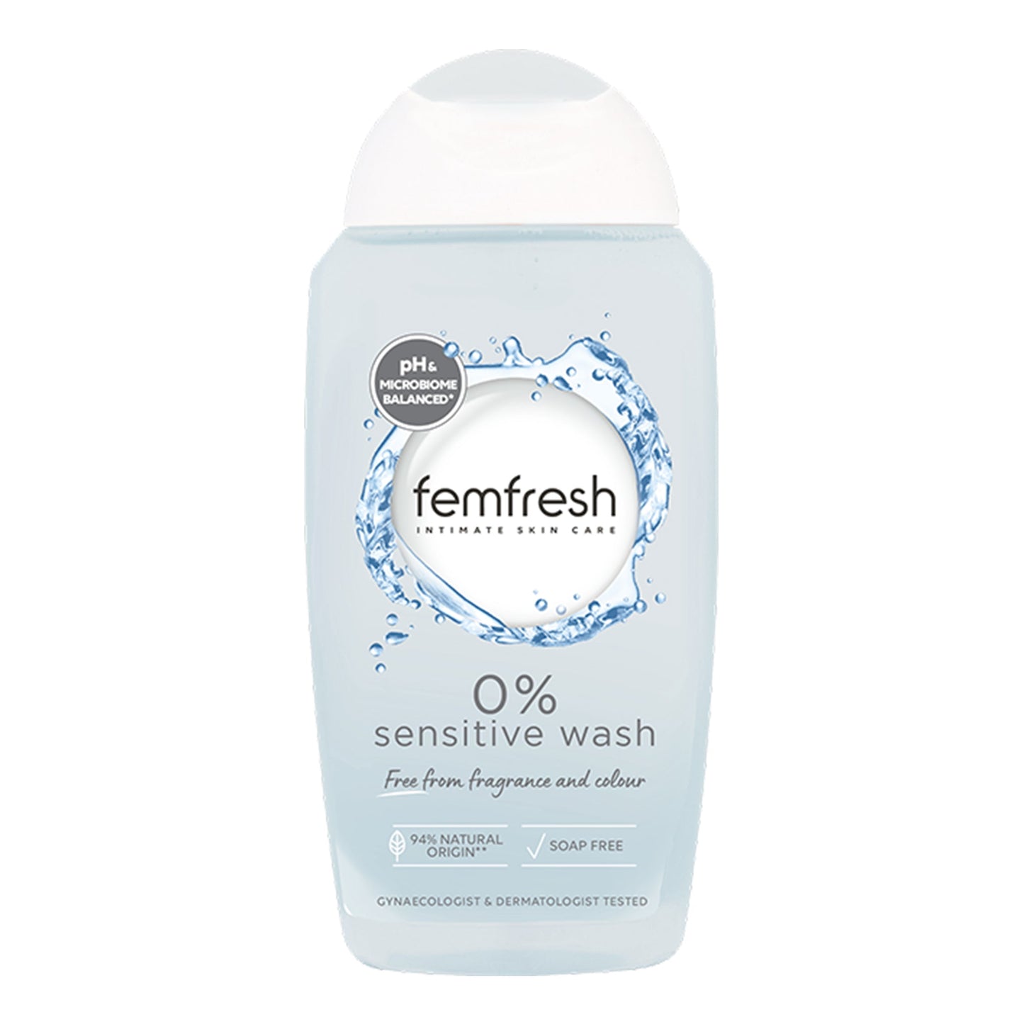 FEMFRESH - 0% SENSITIVE WASH FREE FROM FRAGRANCE & COLOUR - 250ML