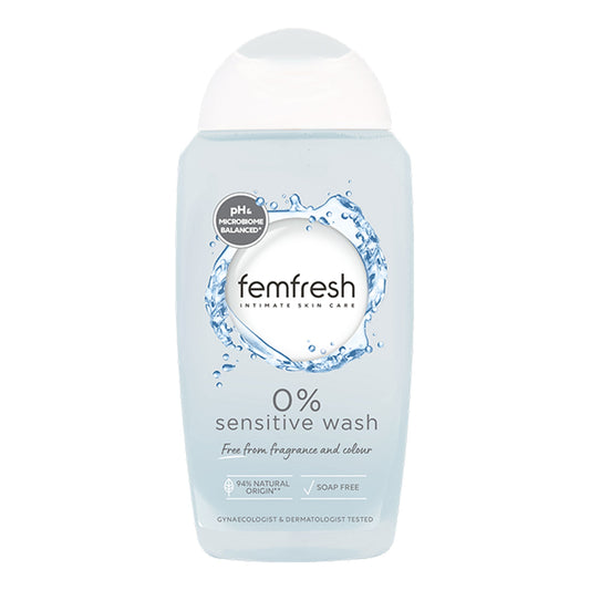 Femfresh - 0% Sensitive Wash Free From Fragrance & Colour - 250ml