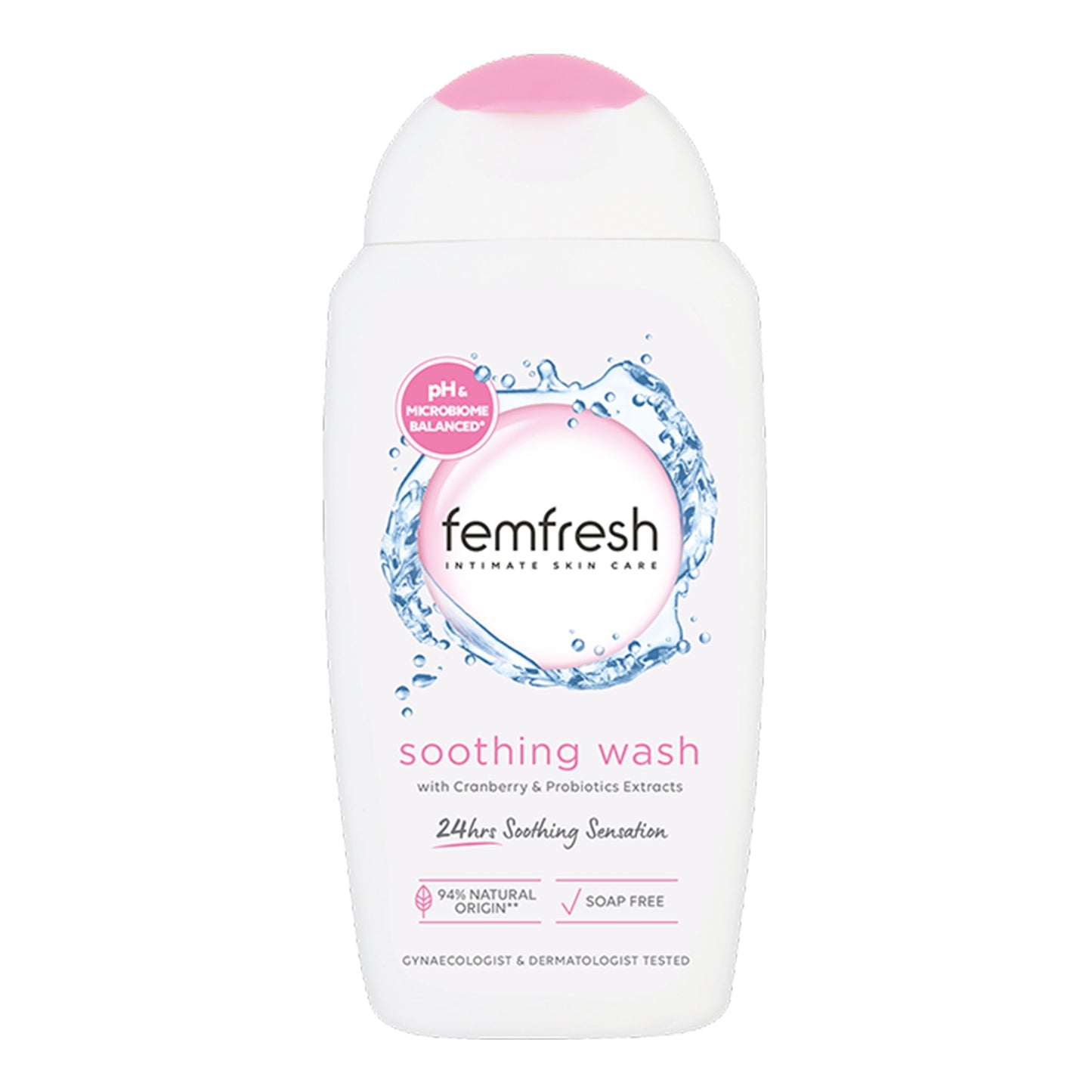 FEMFRESH - SOOTHING WASH WITH CRANBERRY & PROBIOTICS EXTRACTS - 250ML