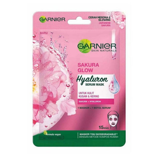 Garnier - Skin Naturals Sakura Glow Hyaluron Serum Mask With Sakura & Hyaluron