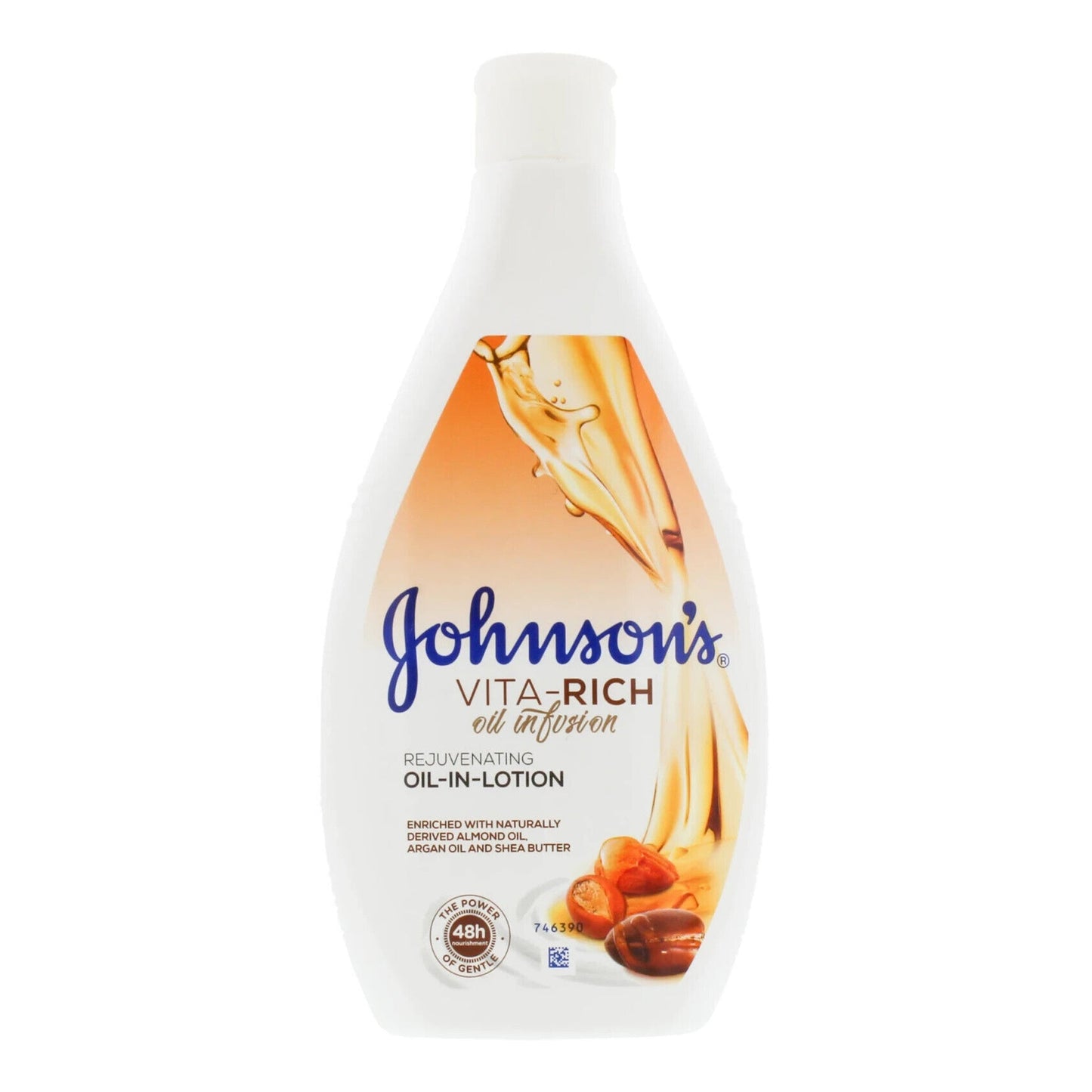 Johnson's - Vita-Rich Oil Infusion Rejuvenating Oil In Lotion With Almond Oil, Argan Oil & Shea Butter - 400ml