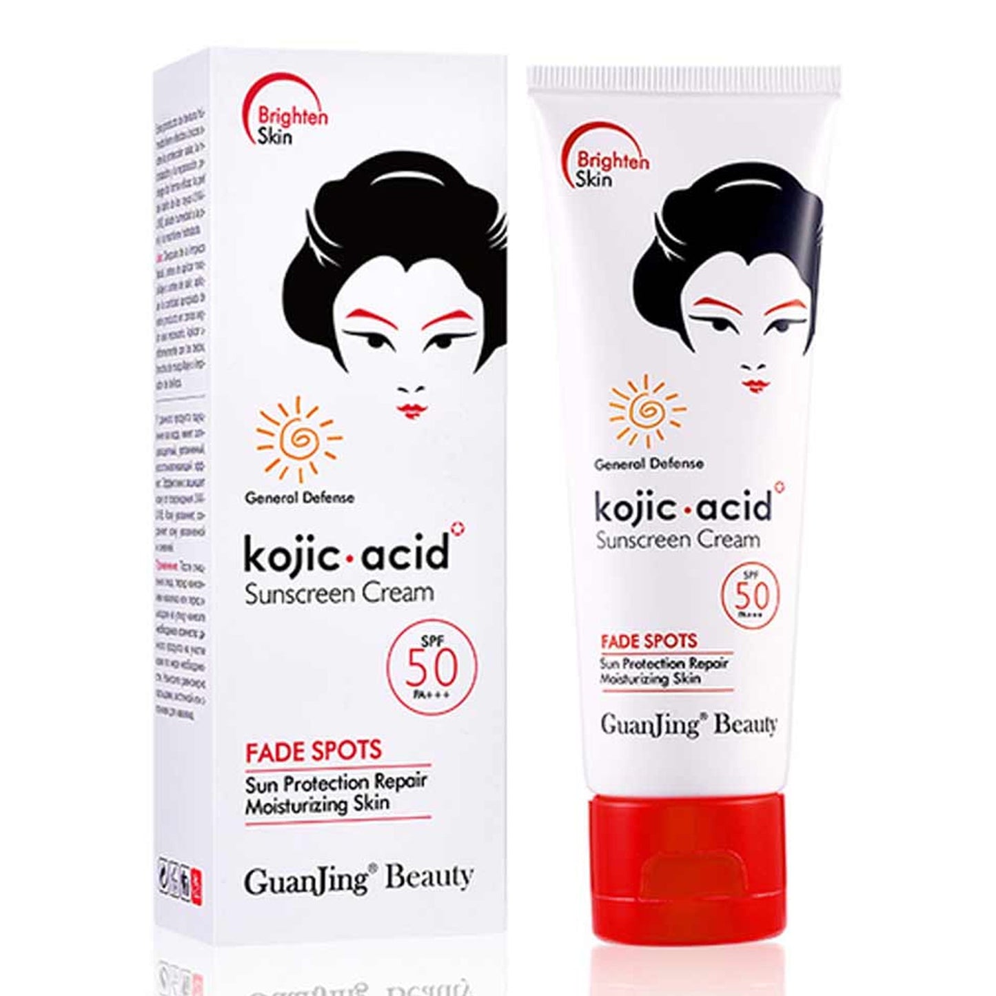 Guanjing - Kojic Acid Sunscreen SPF 50 PA+++ - 80g