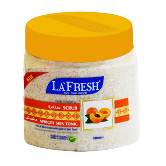 La Fresh - Deep Exfoliating Apricot Skin Tonic Face & Body Scrub With Apricot Skin Tonic - 500ml