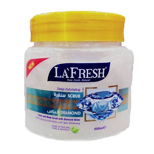 La Fresh - Deep Exfoliating Diamond Face & Body Scrub With Diamond Shine - 500ml