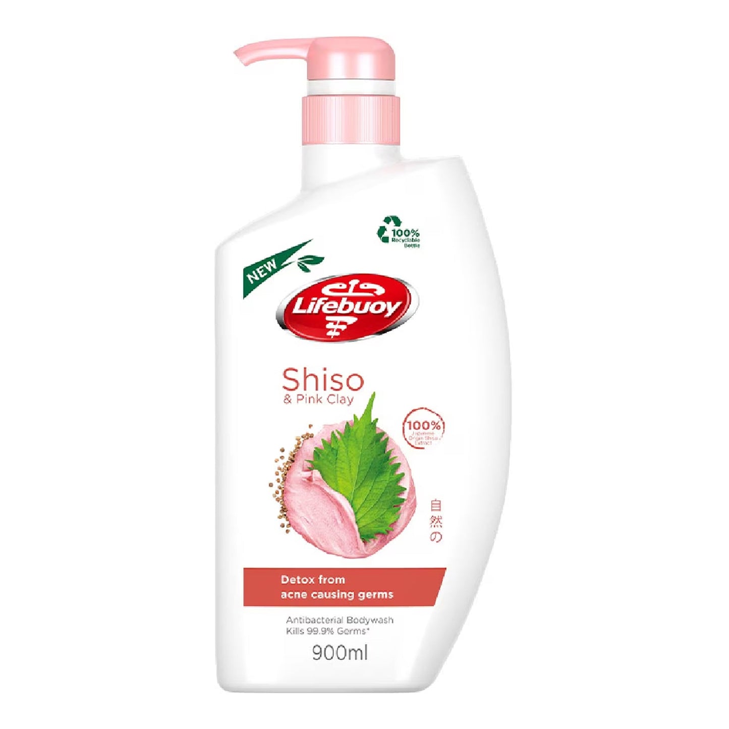 Lifebuoy - Shiso & Pink Clay Anti-Bacterial Body Wash - 900ml