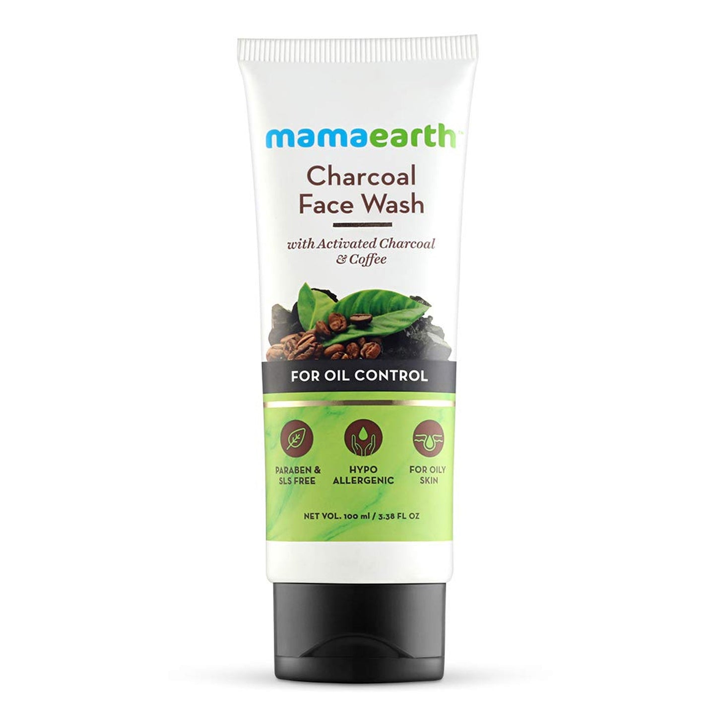 Mamaearth - Charcoal Face Wash With Activated Charcoal & Coffee For Oil Control - 100ml