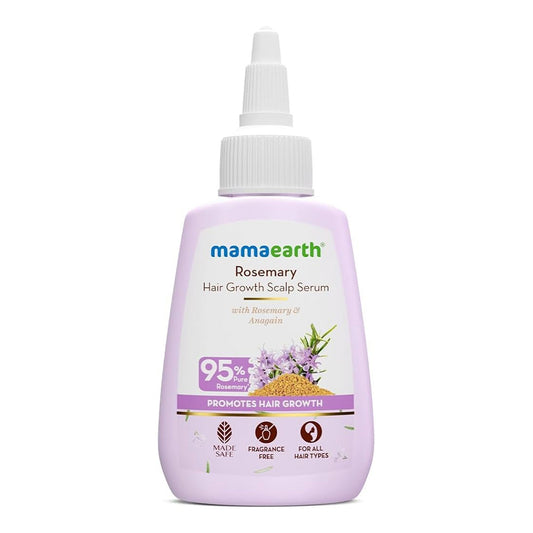 Mamaearth - Rosemary Hair Growth Scalp Serum With Rosemary & Anagain For Promotes Hair Growth - 50ml