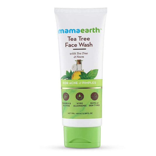 Mamaearth - Tea Tree Face Wash With Tea Tree & Neem For Acne & Pimples - 100ml