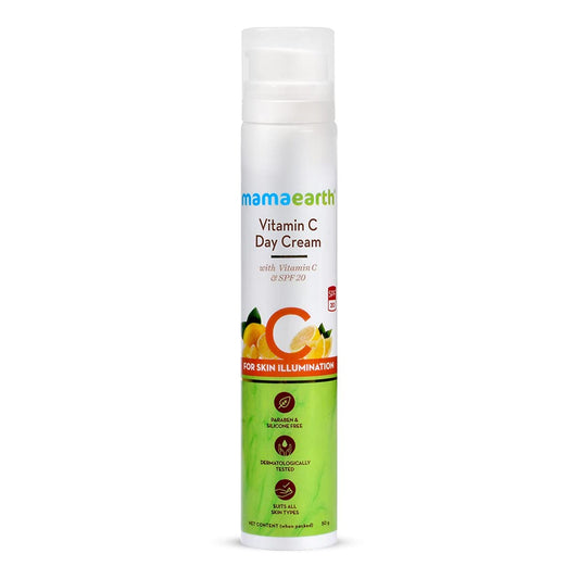 Mamaearth - Vitamin C Day Cream With Vitamin C & SPF 20 For Skin Illumination - 50g