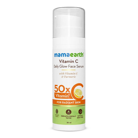 MAMAEARTH - DAILY GLOW FACE SERUM WITH VITAMIN C & TURMERIC FOR RADIANT SKIN - 30ML