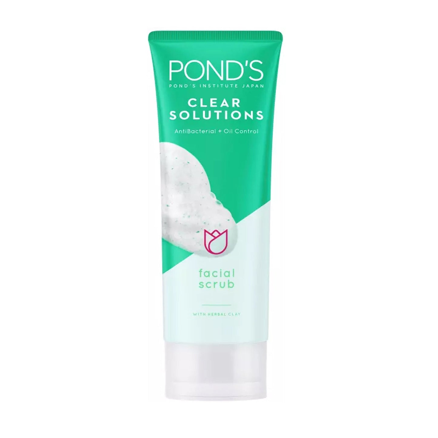 Pond's - Clear Solutions Anti-Bacterial + Oil Control Facial Scrub With Herbal Clay - 100g