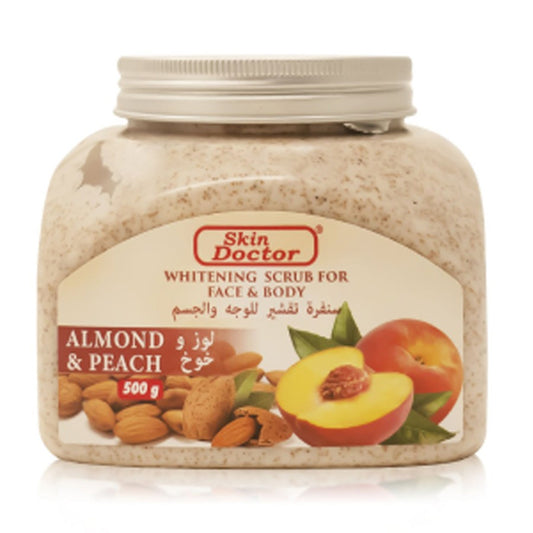 Skin Doctor - Almond & Peach Whitening Scrub For Face & Body - 500g