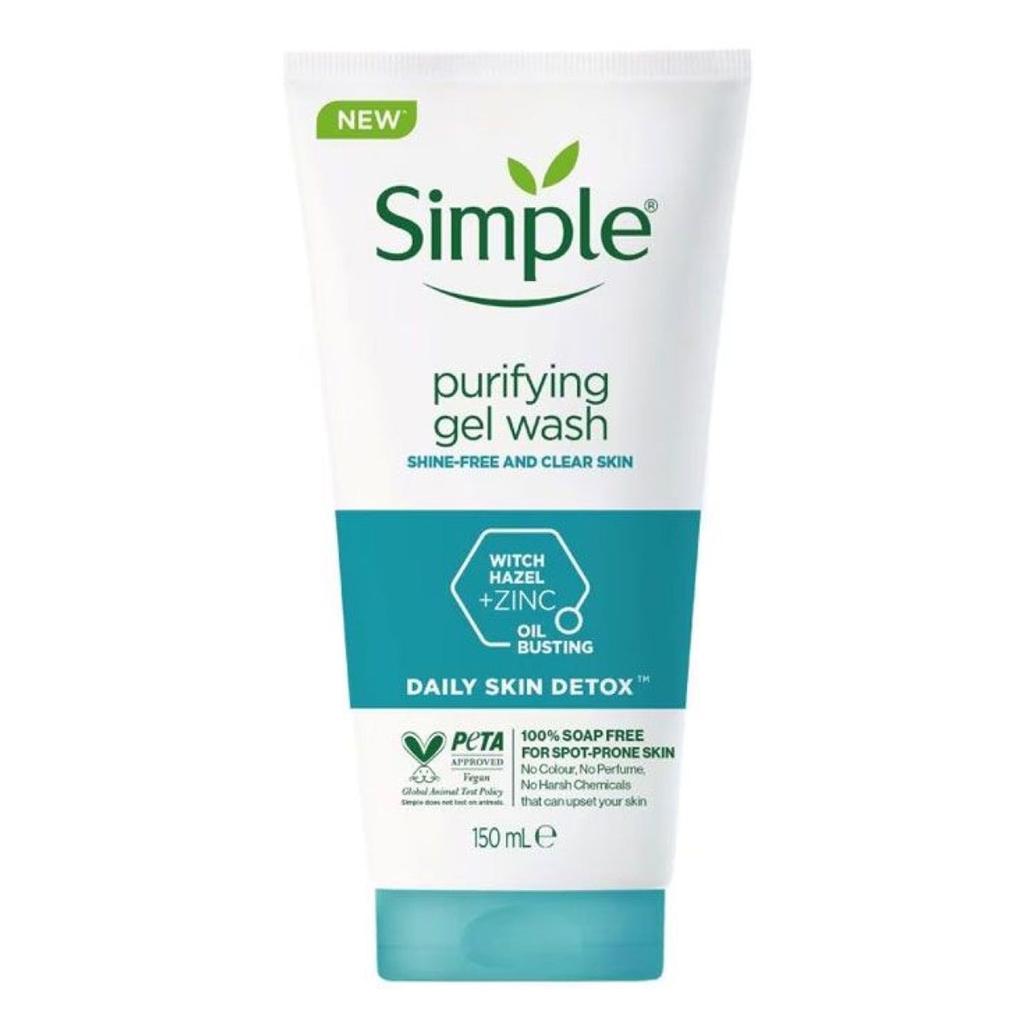 Simple - Daily Skin Detox Purifying Gel Wash - 150ml