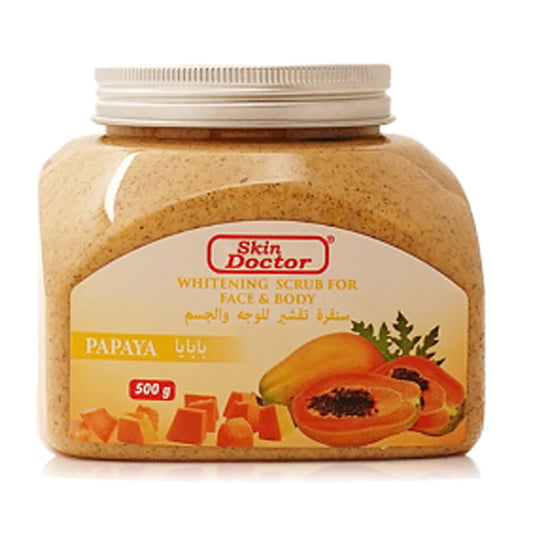 Skin Doctor - Papaya Whitening Scrub For Face & Body - 500g