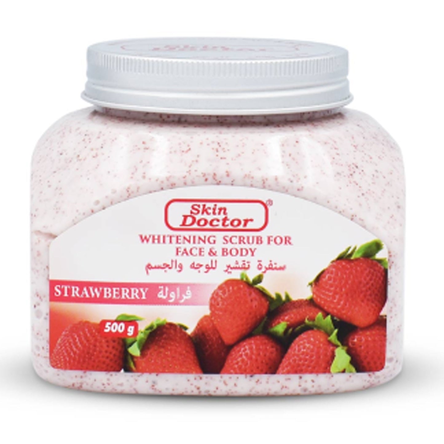 Skin Doctor - Strawberry Whitening Scrub For Face & Body - 500g