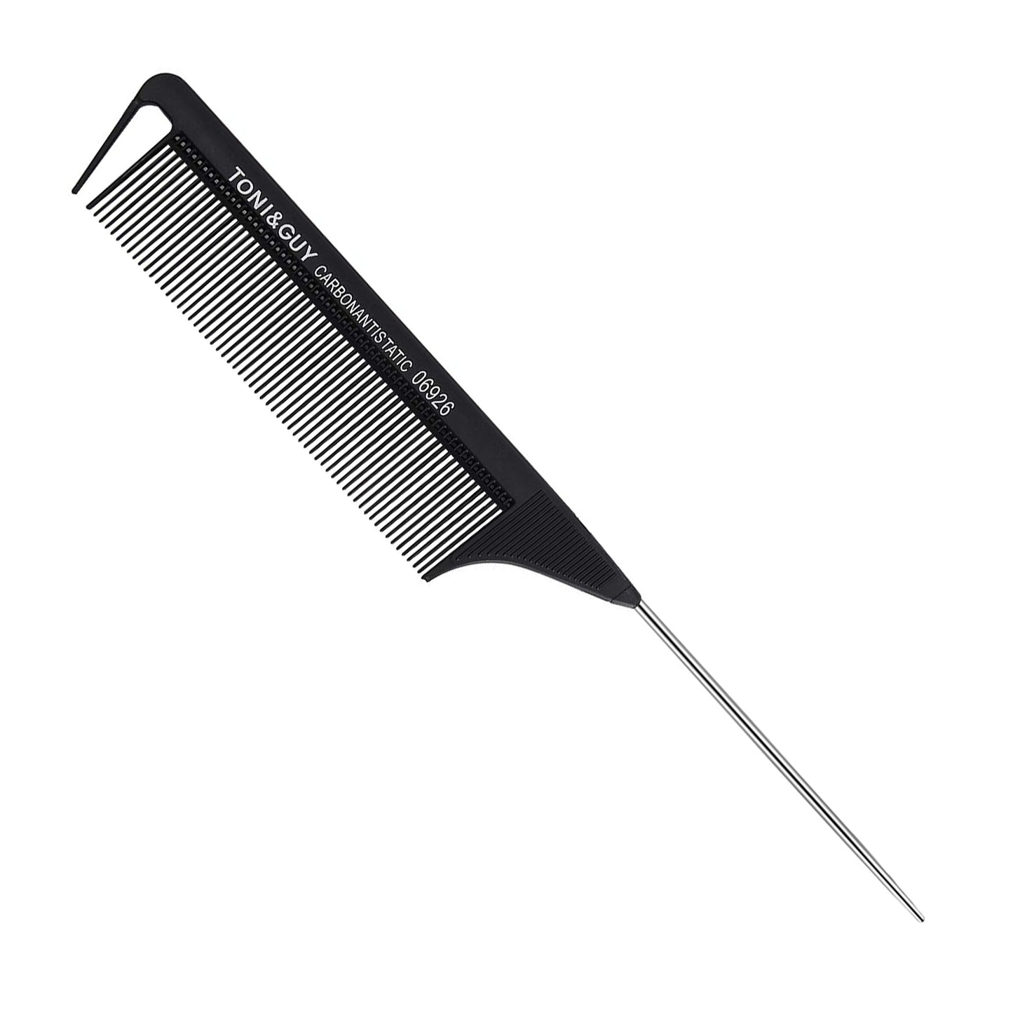 Toni & Guy - Carbon Anti-Static Metal Pin Tail Comb