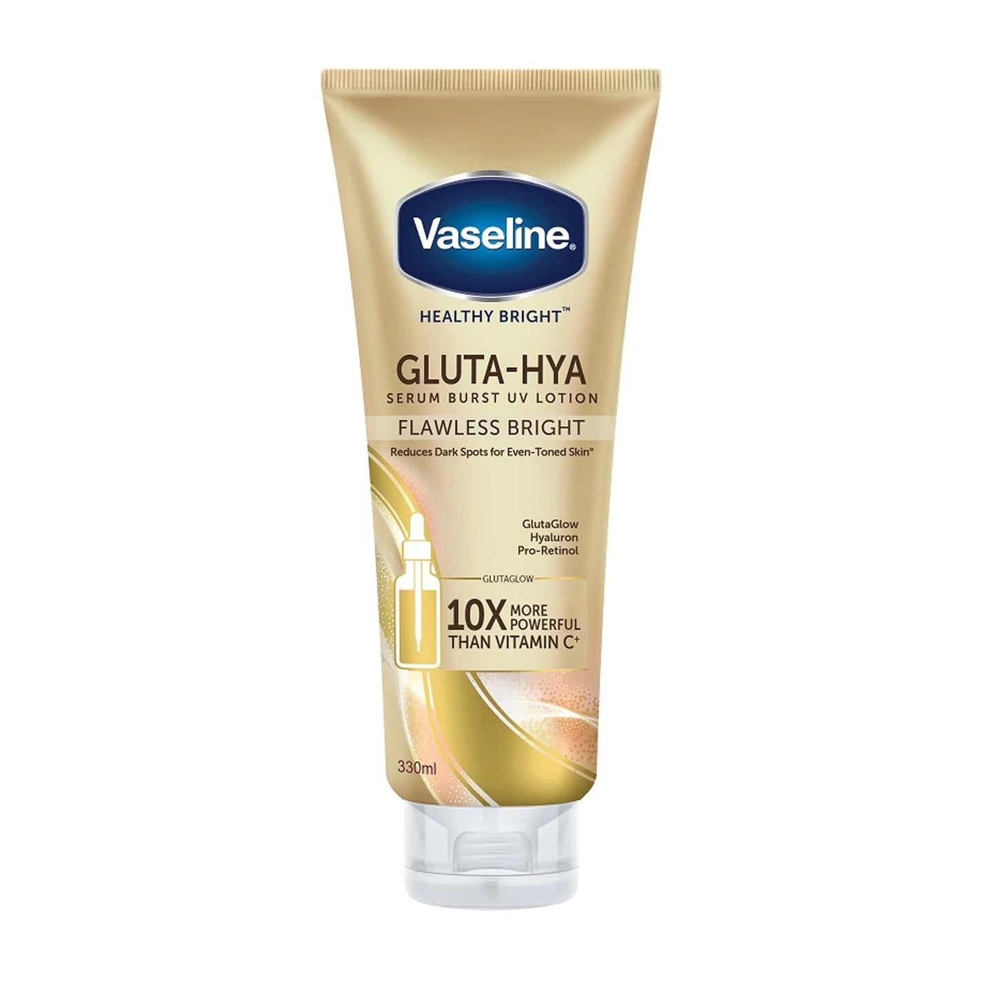 Vaseline - Healthy Bright Gluta-HYA Flawless Bright Serum Burst UV Lotion - 330ml